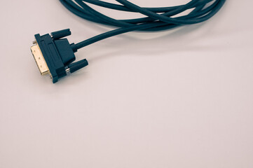 Sticker - Isolated shot of the Digital Visual Interface (DVI) cable wire