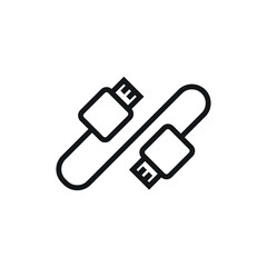 Sticker - Cable data icon design. vector illustration