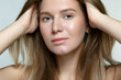 © Serg Zastavkin - Portrait of young blonde woman.
