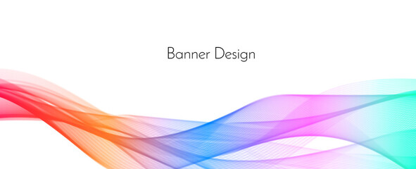 abstract elegant decorative modern wave design banner background