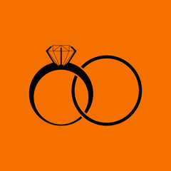 Poster - Wedding Rings Icon