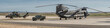 Barcelona, Spain; August 7, 2017: Big green armed spanish army helicopter.  Tiger, ch-47 and anibal suv