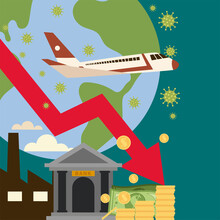 Airlines And Travel Industry Financial Problem Bankrupt, Covid 19 Impact