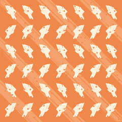 Poster - Abstract orange and white pattern background vector design