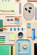 Set of assorted office supplies