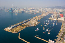 Aerial View Of Kai Tak Cruise Terminal,Kwun Tong,Hong Kong
