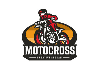 Awesome Motocross Logo Design Template