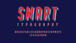 © Cosmopolitanfont - Futuristic alphabet with dimensional effect