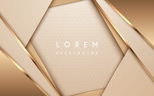 Abstract Gold And White Luxury Background