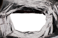 View From Inside A Snacks Bag, Look From The Inside Of A Chips Bag