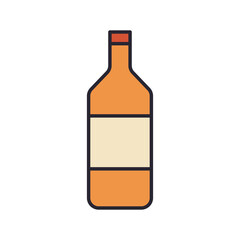 Sticker - beer bottle drink isolated icon