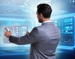 © Elnur - Businessman in big data management concept