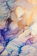 © CARACOLLA - Golden Ocean Waves. Treasury of art. Luxurious ink bouquet nature. Very beautiful transparent creativity. Abstract artwork. Ink colors are amazingly bright, luminous, translucent, free-flowing.
