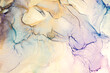 © CARACOLLA - Golden Ocean Waves. Treasury of art. Luxurious ink bouquet nature. Very beautiful transparent creativity. Abstract artwork. Ink colors are amazingly bright, luminous, translucent, free-flowing.