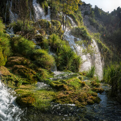 Wall Mural - Boats in the national park Plitvice, Croatia