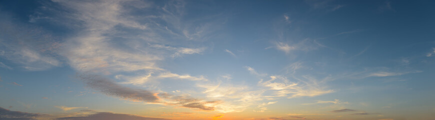 Wall Mural - beautiful clouds and sunset sky background