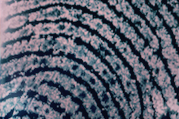 Aufkleber - Close up beautiful abstract fingerprint on background texture for design. Macro photography view..