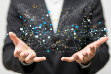 data network 3d digital info