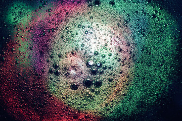 Aufkleber - Beautiful abstract surreal drops light pastel dark magic drop. Background pattern for design. Macro photography view.