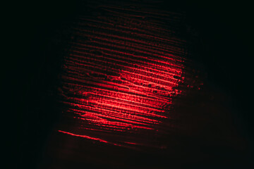 Aufkleber - Beautiful abstract surreal  red brush smear light pastel dark magic. Background pattern for design. Macro photography view.