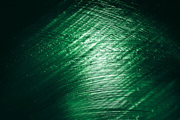 Aufkleber - Beautiful abstract surreal brush smear green light pastel dark magic. Background pattern for design. Macro photography view.