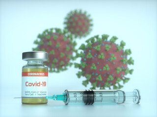 Wall Mural - SARS-CoV-2 Vaccine Covid-19 Coronavirus