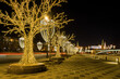 © Neonyn - Sunset vinter view of Christmas decorations near Temple of Christ Savior, Moscow, Russia.