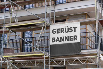 Wall Mural - Gerüstbanner für Werbung aller Art