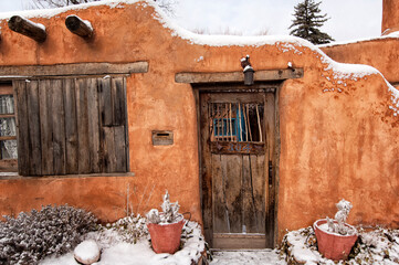 Old adobe;  Santa Fe, New Mexico