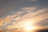 Fototapeta Natura - Beautiful colorful sunset sky with clouds. Nature background