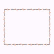 © Tatyana Olina - Rectangular Easter frame with willow twigs.Vector flat illustration isolated on a white background. Design for invitations, postcards, printing.