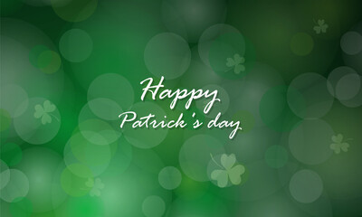 Wall Mural - Blurred st. patrick's day