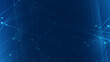 © Papapig - Abstract blue polygon tech network with connect technology background. Abstract dots and lines texture background. 3d rendering.