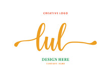 LUL  Lettering Logo Is Simple, Easy To Understand And Authoritative