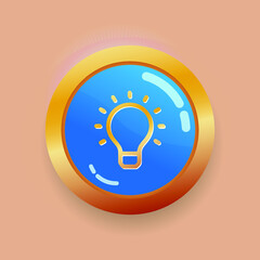 Wall Mural - light bulb icon