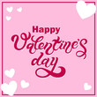 © darinadreamer - Happy Valentine's Day. Hand drawn lettering. Vector illustration. Best banner for Valentine's Day design or cards.