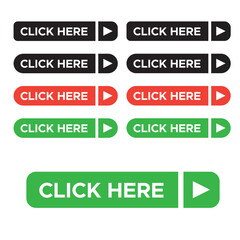 Wall Mural - click here web buttons. web button click here for website