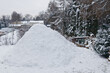 View of an snow igloo in a winter landscape