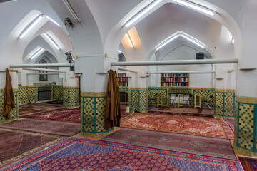 Wall Mural - ZANJAN, IRAN - APRIL 13, 2018: Interior of Jameh (also Seyyed or Sultani) Mosque in Zanjan, Iran