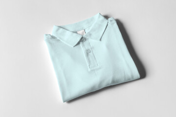 Polo shirt mock-up camisa polo blue