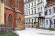 Old historical destination of Nicolas quarter in winter, Berlin, Germany