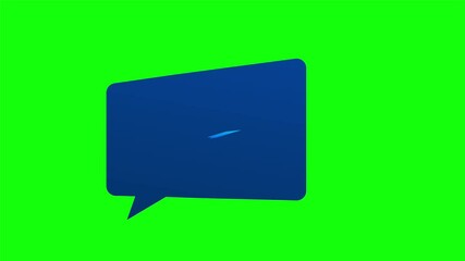 Sticker - live chat speech bubbles concept. stock illustration.