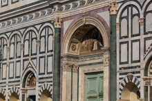 Detail Of Santa Maria Novella Church In Florence, Italy