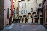 Fototapeta Uliczki - Old street in Bologna, Italy