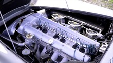 Aston Martin DB5 Stright 6 Engine Filmed On Gimbal With Cinematic Rotaion And Slow Motion Look.