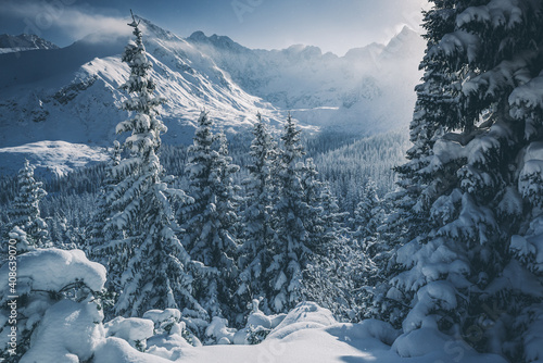 Hala Gąsienicowa - Tatry Polskie w zimie