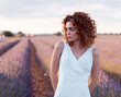 © Cavan Images - pretty woman in a lavender field