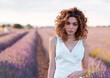 © Cavan Images - pretty woman in a lavender field