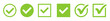 Green check mark icon. Check mark vector icon. Checkmark Illustration. Vector symbols set ,green checkmark isolated on white background. Correct vote choise isolated symbol.