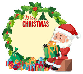 Poster - Blank Merry Christmas card template